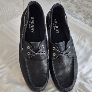Sperry Men's Dark Leather Boat Shoes